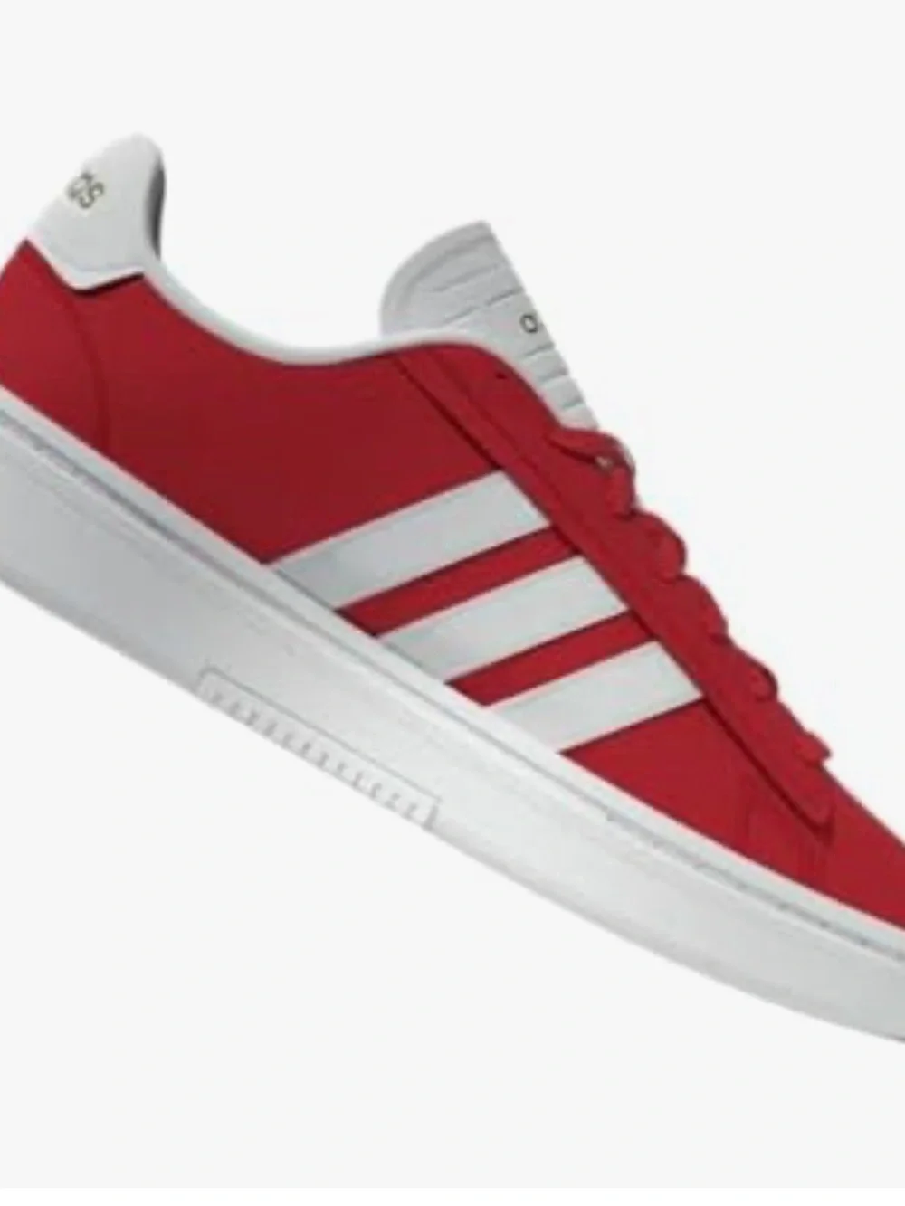 Adidas Grand Court Alpha Suede Low-Top Sneakers {Red/Wht/Gold} 9